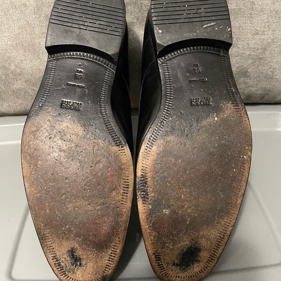 Hugo Boss, Mitano Oxford Black, Leather Upper and Lower Shoes. 9.5. - Picture 6 of 6